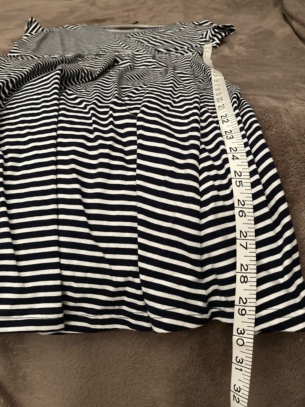 Pact Womens Navy and White Stripe Wrap-Style Dress - Picture 5 of 8